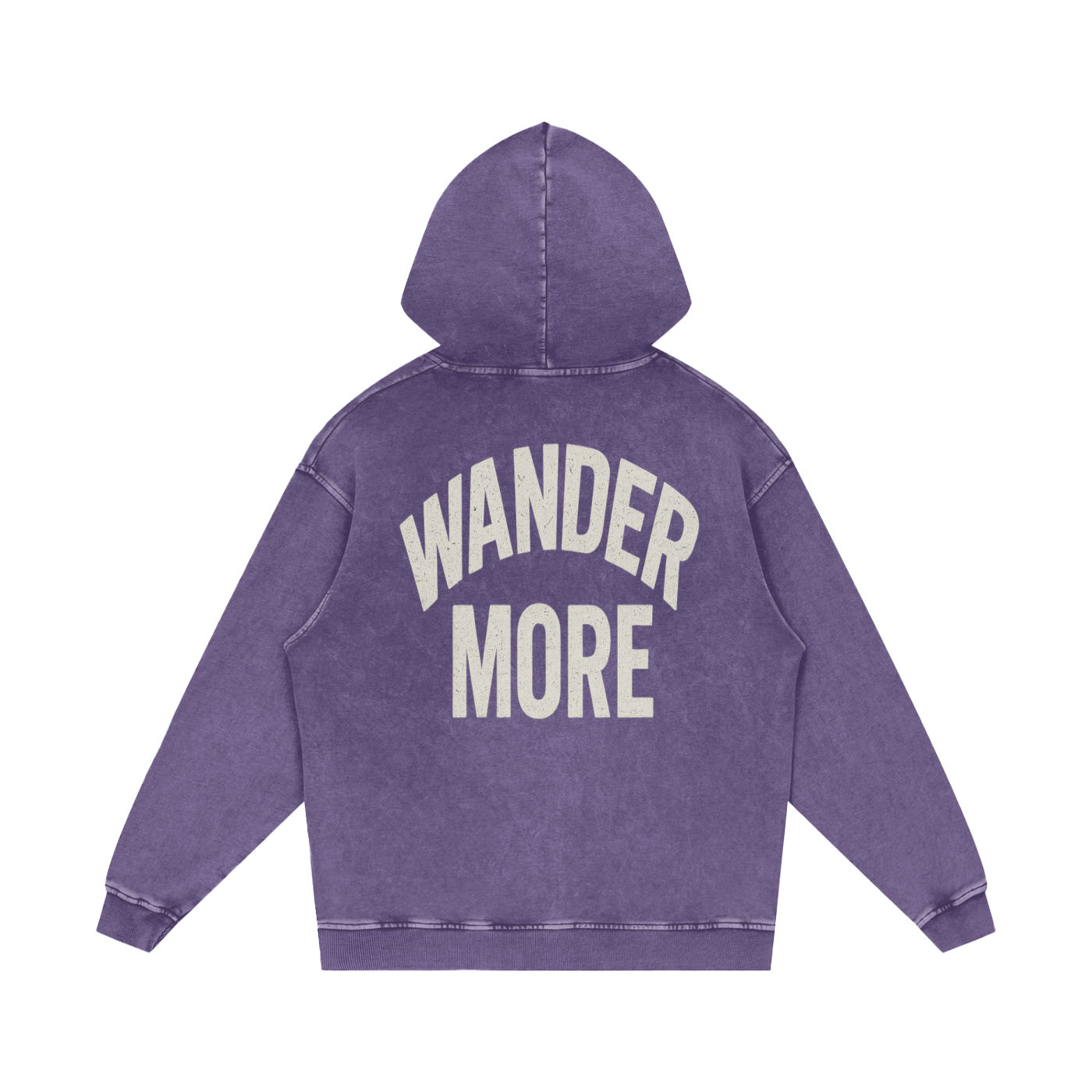 Snow Washed Loose Cotton Hoodie