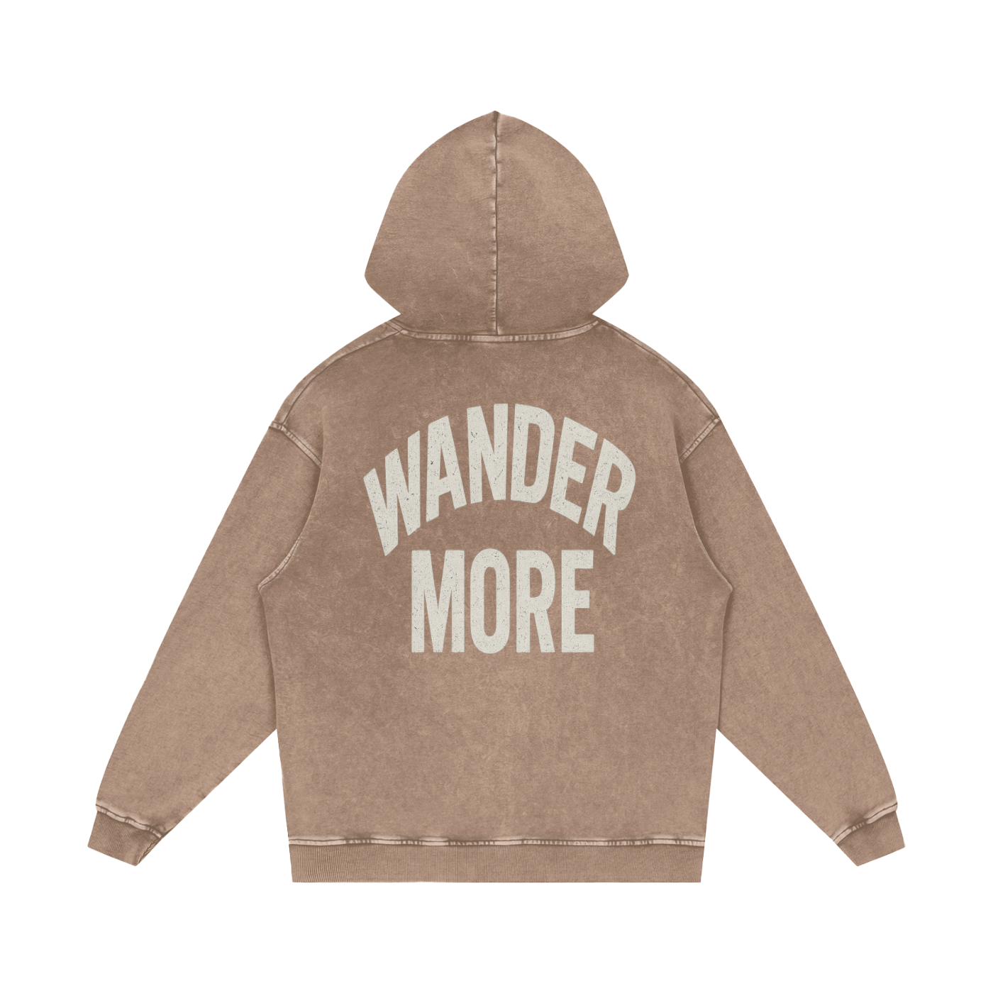 Snow Washed Loose Cotton Hoodie