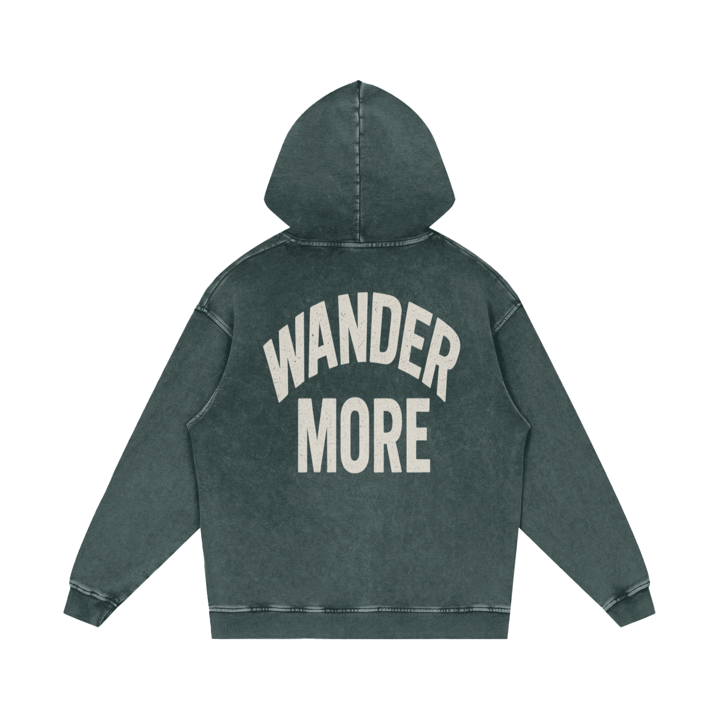 Snow Washed Loose Cotton Hoodie