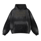 Vintage Washed Frayed Fleece Hoodie